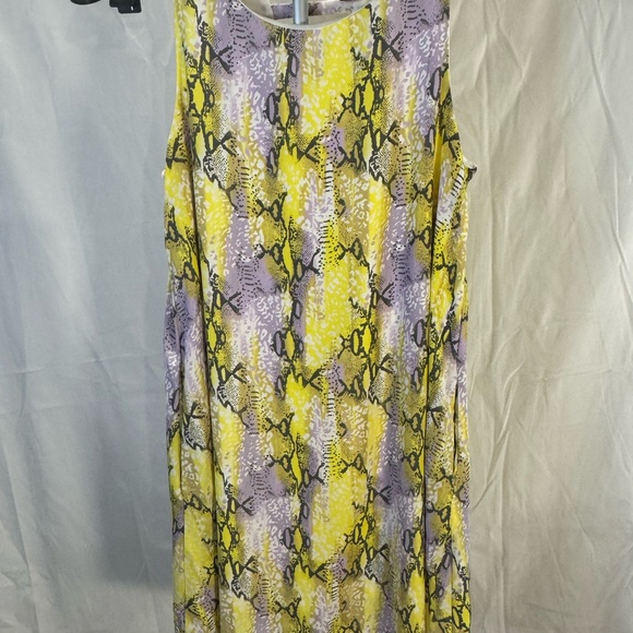 Peach Love California Dresses & Skirts - Peach Love California Yellow and Purple Midi Dress